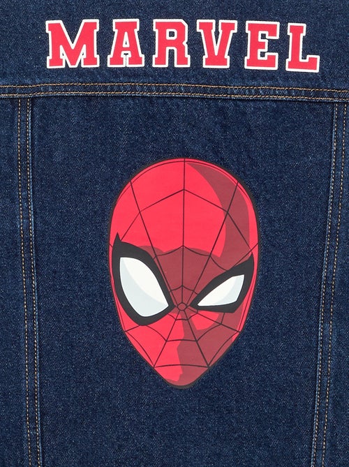 Giacca di jeans 'Marvel' 'Spiderman' con colletto a contrasto - Kiabi