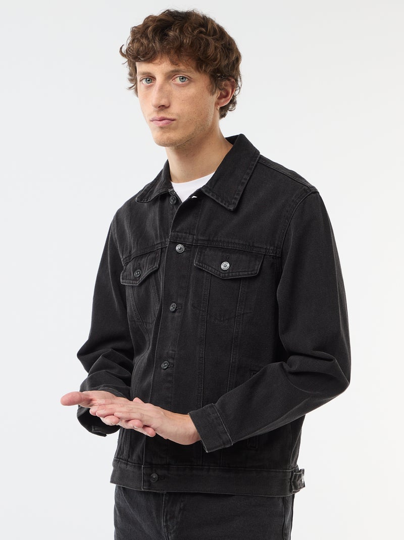Giacca di jeans Nero - Kiabi
