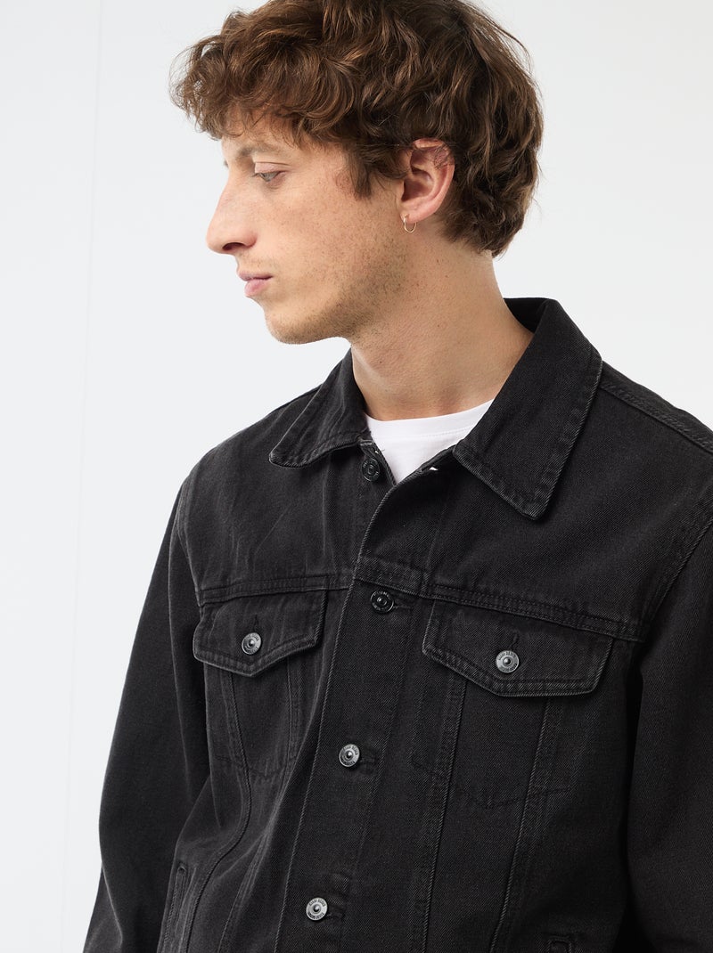 Giacca di jeans Nero - Kiabi