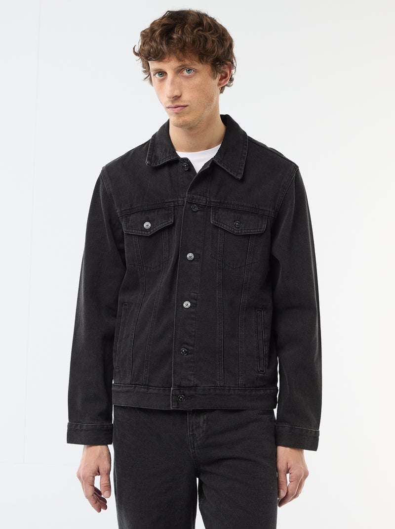 Giacca di jeans Nero - Kiabi