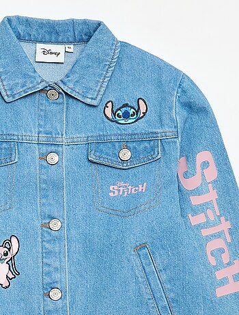 Giacca di jeans 'Stitch' con bottoni