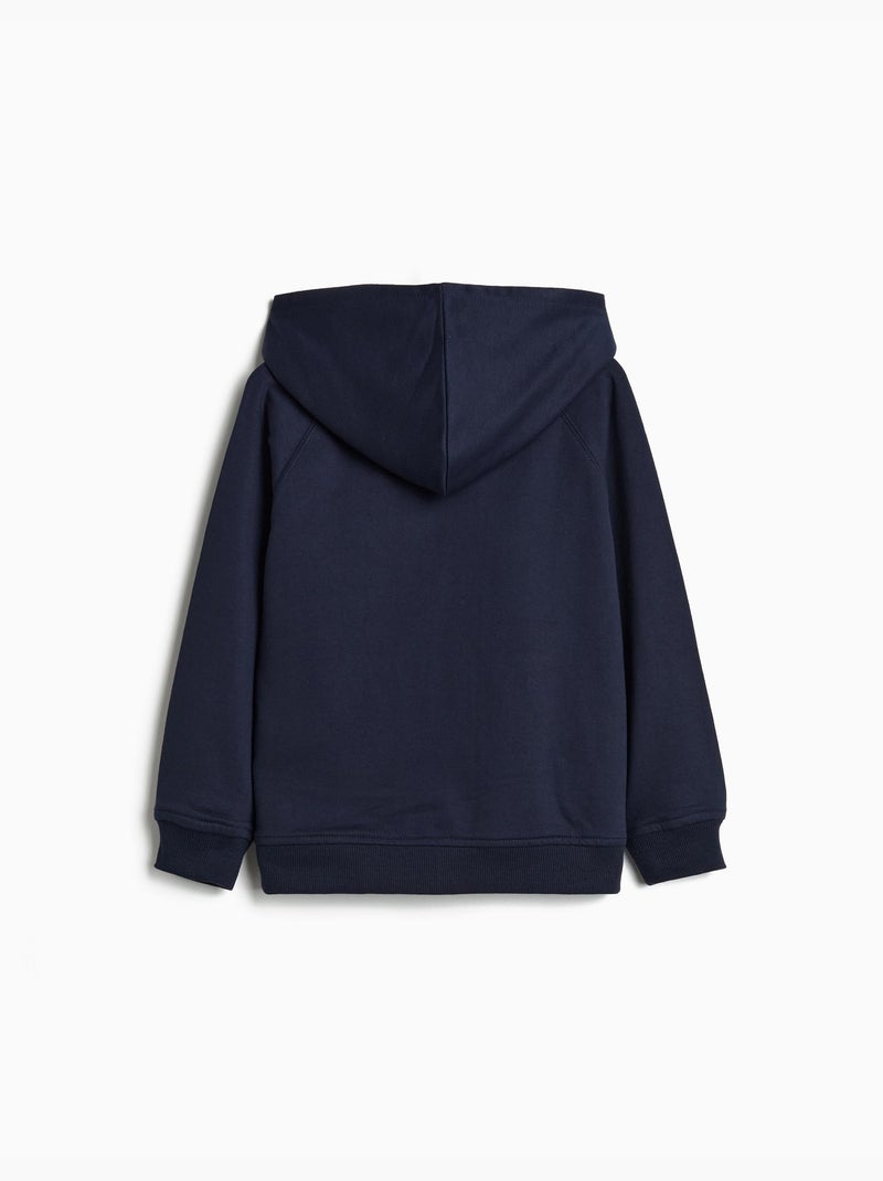 Giacca di peluche con cappuccio, mo fashion Blu - Kiabi