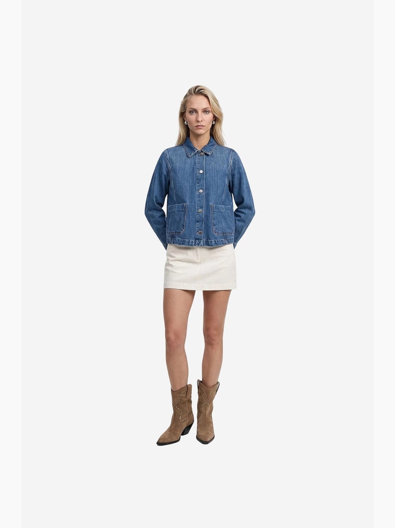 Giacca donna in cotone tencel dilvin Blu zaffiro - Kiabi