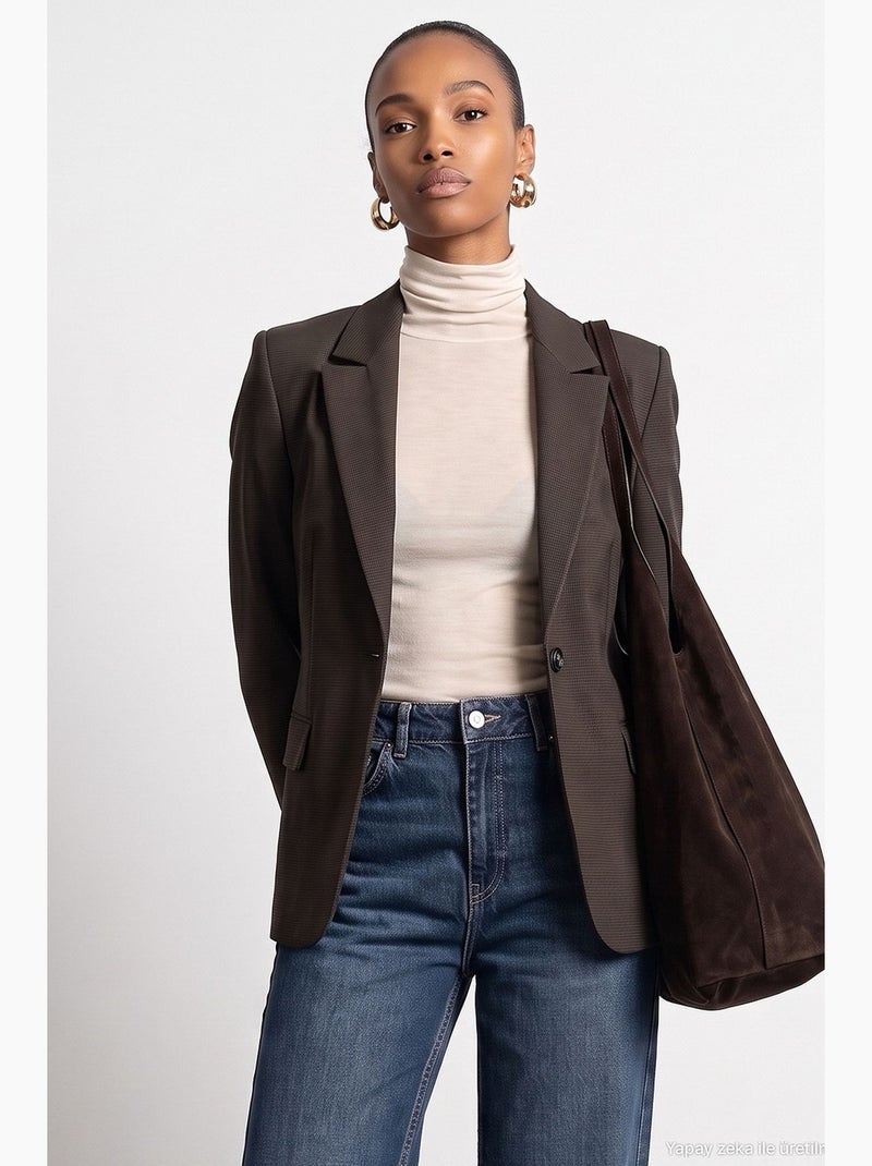 Giacca donna sartoriale dilvin Marrone cioccolato - Kiabi