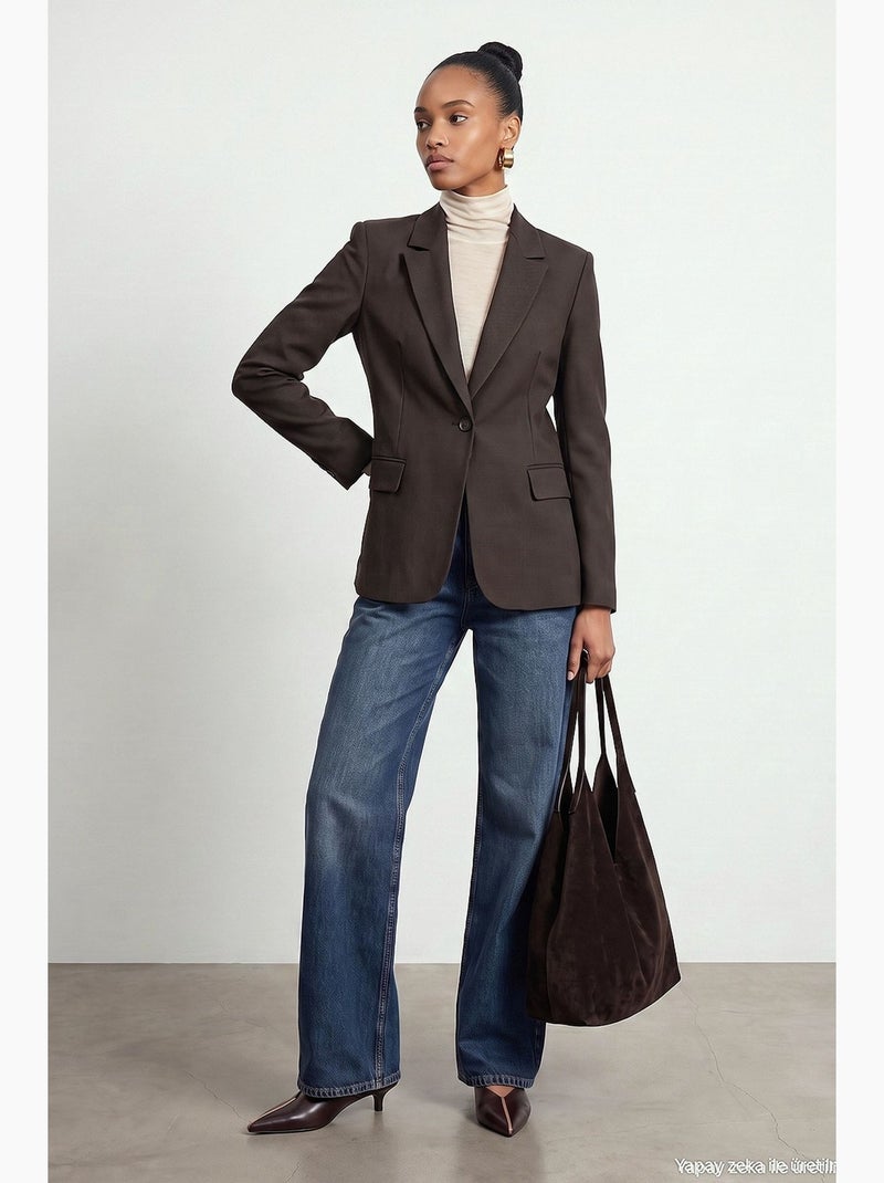 Giacca donna sartoriale dilvin Marrone cioccolato - Kiabi