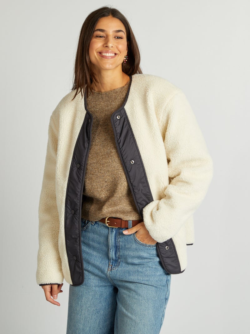 Giacca double face oversize NERO - Kiabi