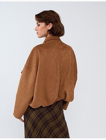 Giacca effetto camoscio, mo fashion
