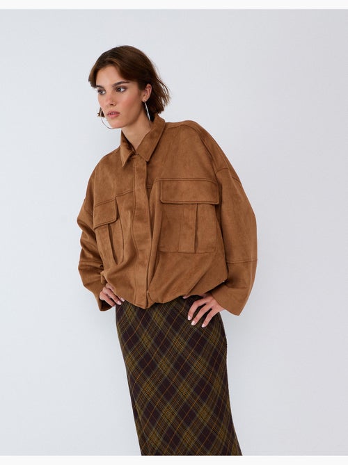 Giacca effetto camoscio, mo fashion - Kiabi