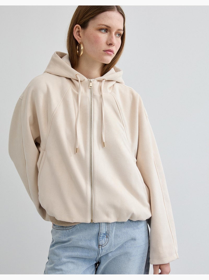 Giacca effetto camoscio, MO Fashion Beige - Kiabi