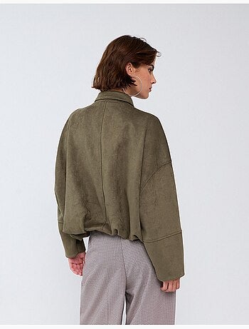 Giacca effetto camoscio, mo fashion