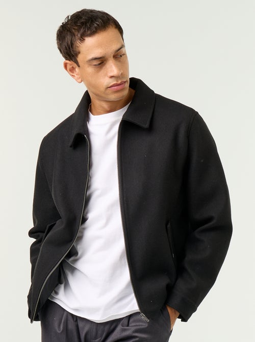 Giacca effetto lana con collo a camicia - Kiabi Giacca effetto lana con collo a camicia - Kiabi