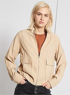 Giacca effetto lino - Kiabi