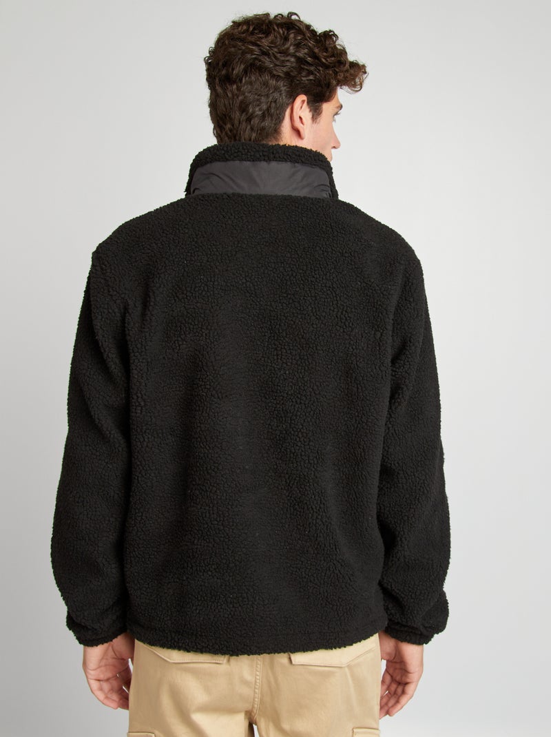 Giacca effetto montone NERO - Kiabi