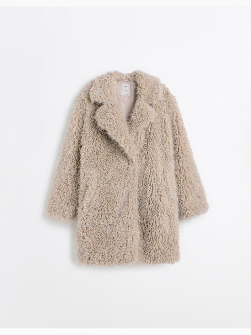 Giacca effetto pelliccia, mo fashion Beige - Kiabi