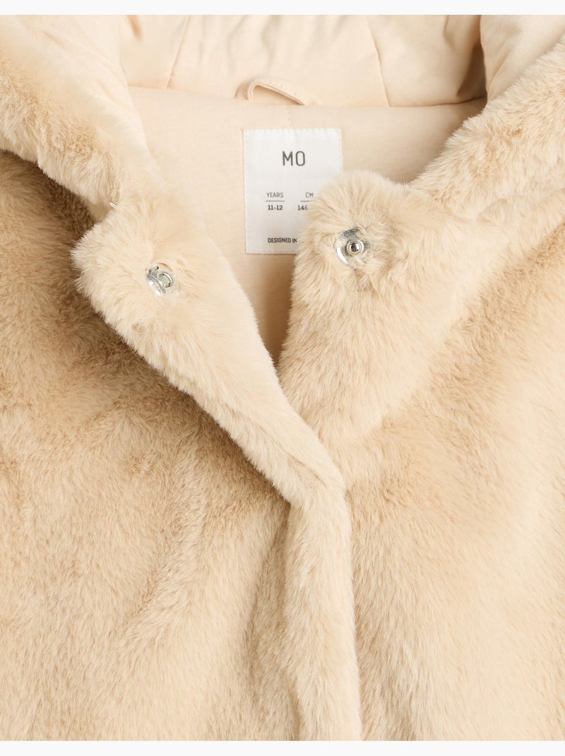 Giacca effetto pelliccia, mo fashion Beige - Kiabi