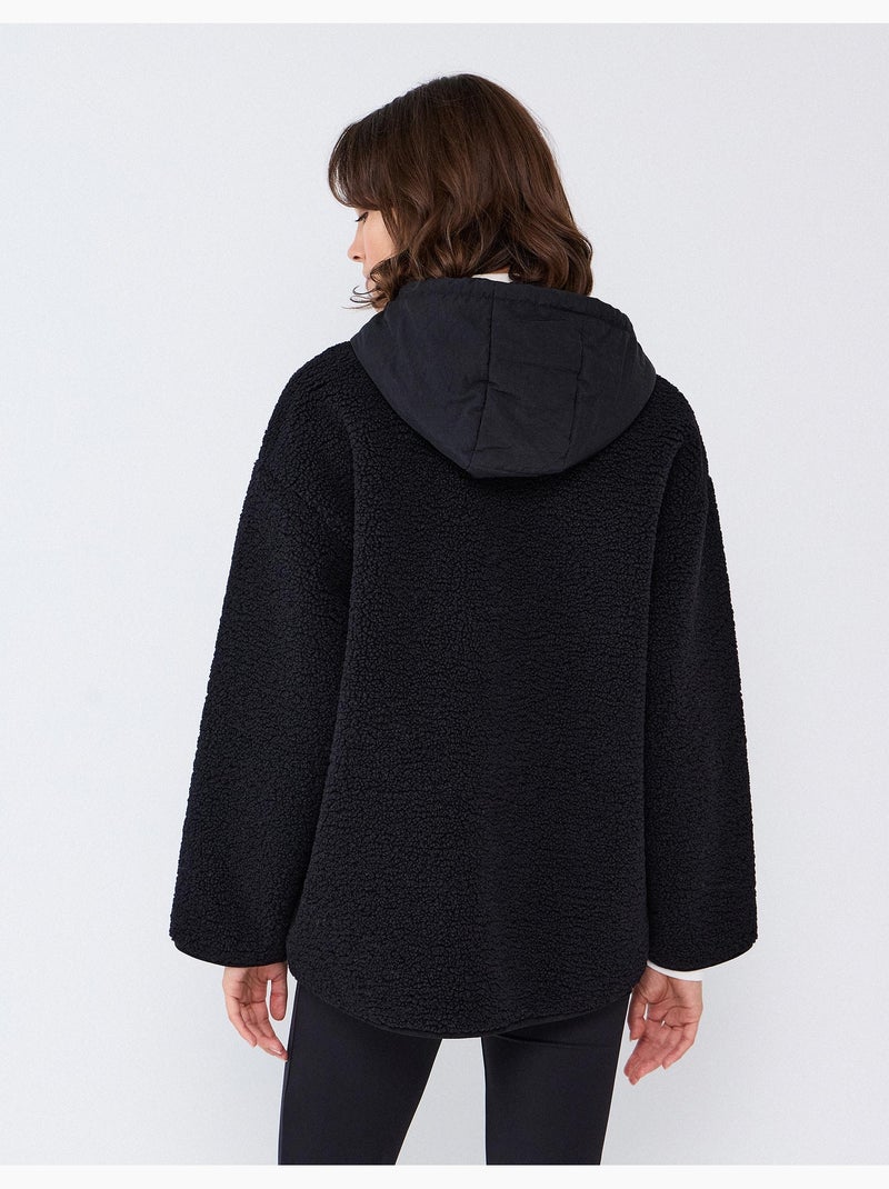 Giacca effetto sherpa, mo fashion Nero - Kiabi