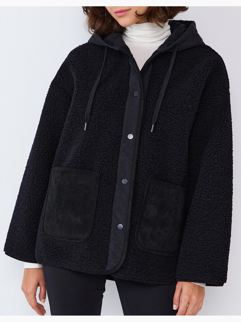 Giacca effetto sherpa, mo fashion Nero - Kiabi