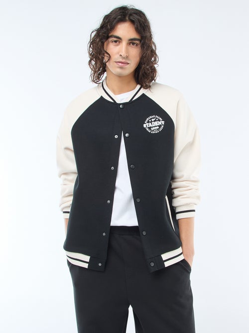 Giacca felpata stile americano - Kiabi