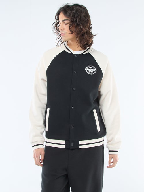 Giacca felpata stile americano - Kiabi