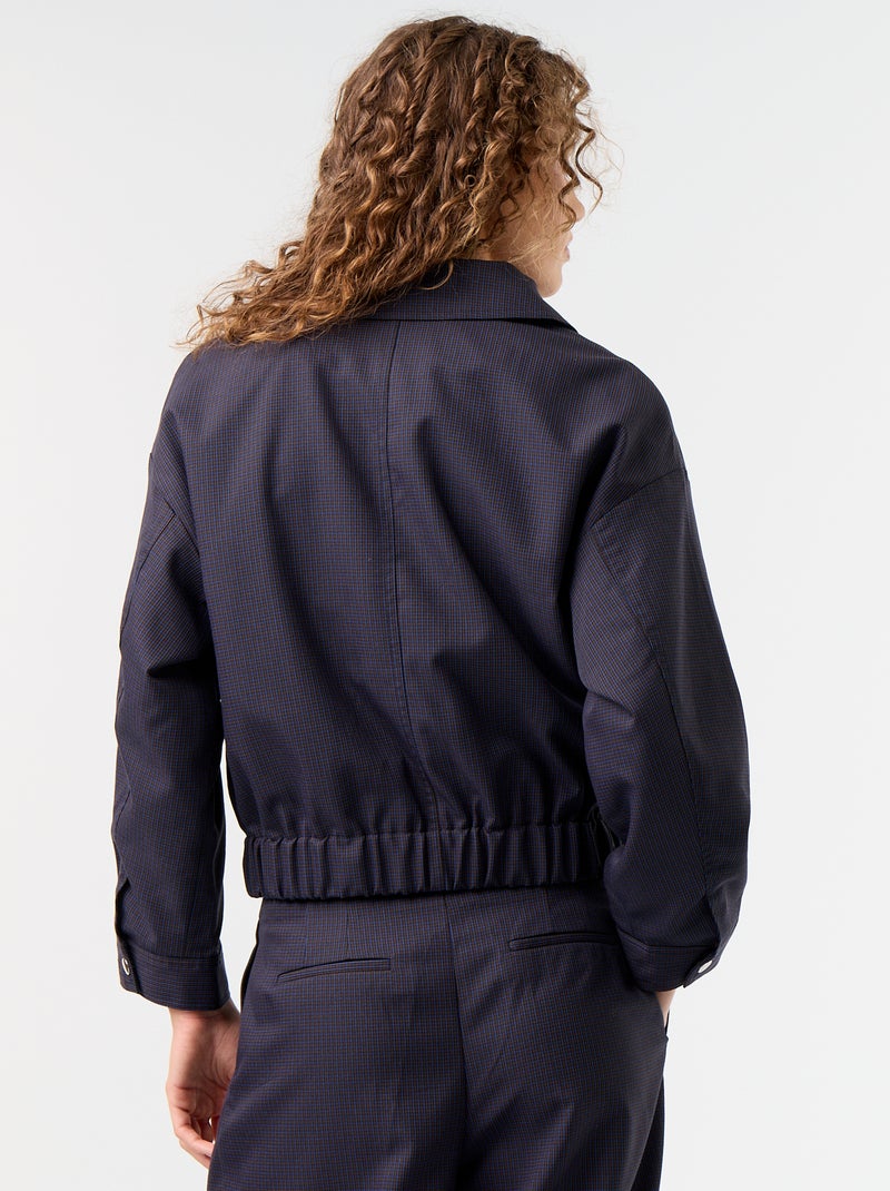 Giacca fluida con apertura a zip Blu - Kiabi
