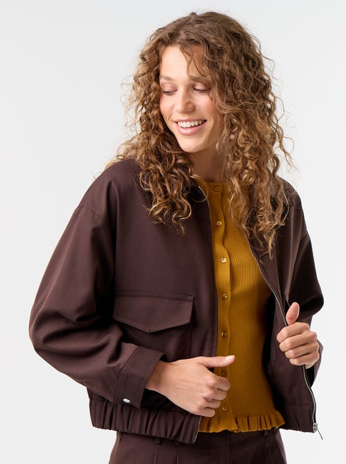 Giacca fluida con apertura a zip - Kiabi