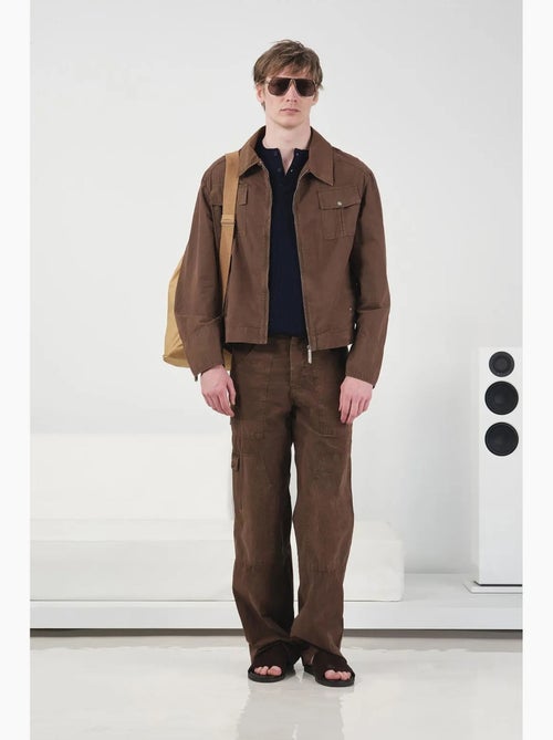 Giacca gabardine cotone con tasca giesto - Kiabi Giacca gabardine cotone con tasca giesto - Kiabi