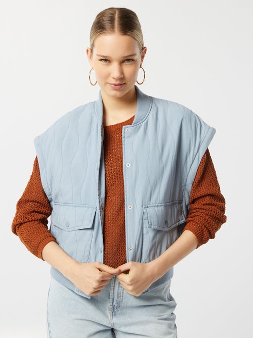 Giacca imbottita 2 in 1 con maniche staccabili - Kiabi