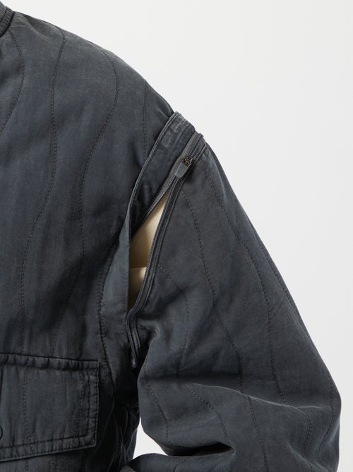 Giacca imbottita 2 in 1 con maniche staccabili - Kiabi