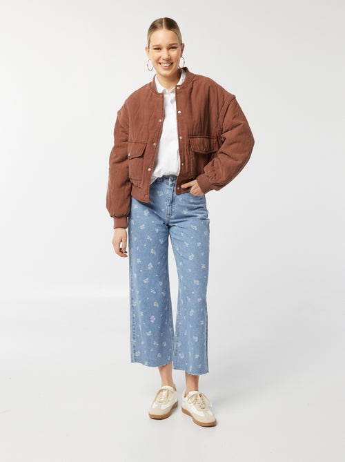 Giacca imbottita 2 in 1 con maniche staccabili - Kiabi