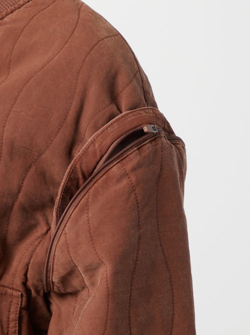 Giacca imbottita 2 in 1 con maniche staccabili - Kiabi