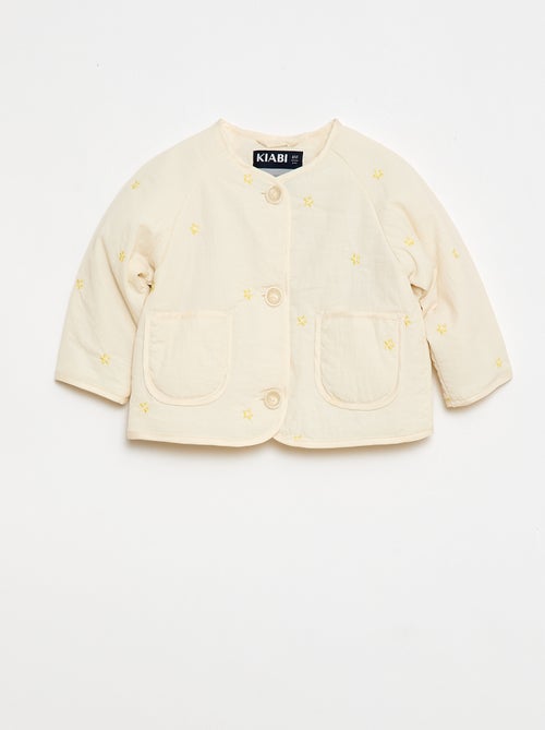 Giacca imbottita a collo rotondo in tessuto idrorepellente - Kiabi