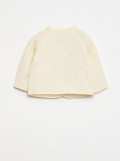 Giacca imbottita a collo rotondo in tessuto idrorepellente - Kiabi