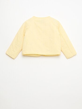 Giacca imbottita a collo rotondo in tessuto idrorepellente