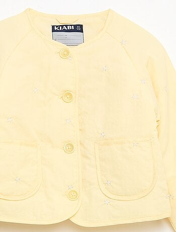 Giacca imbottita a collo rotondo in tessuto idrorepellente