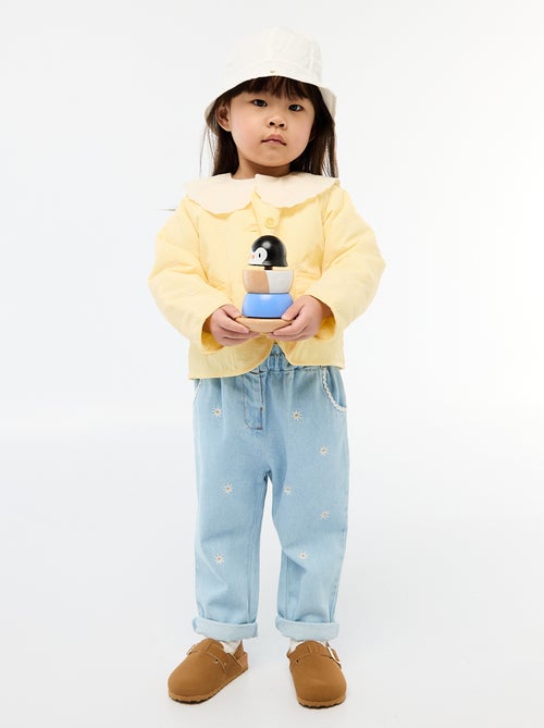 Giacca imbottita a collo rotondo in tessuto idrorepellente - Kiabi