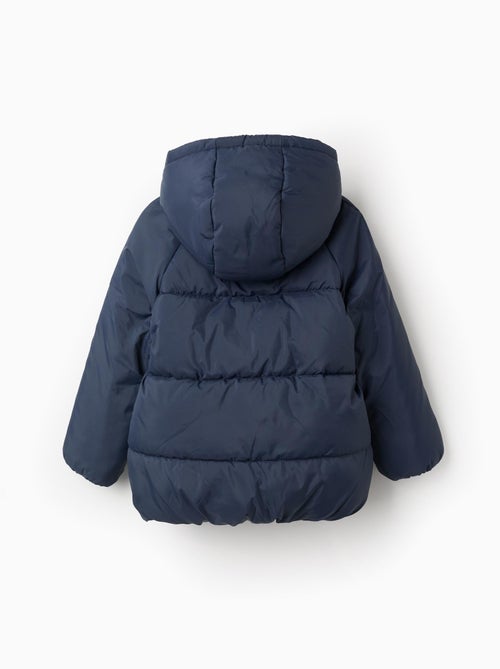 Giacca imbottita con cappuccio e fodera in pile - Kiabi