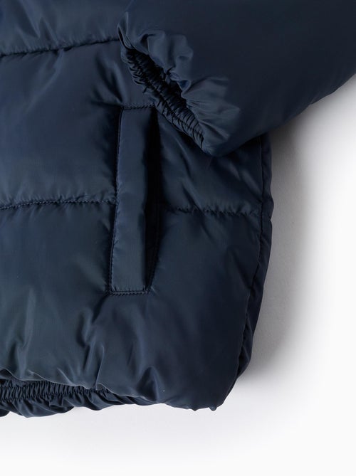 Giacca imbottita con cappuccio e fodera in pile - Kiabi