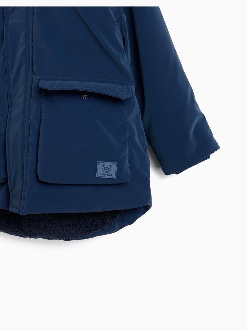 Giacca imbottita con cappuccio, mo fashion Blu - Kiabi