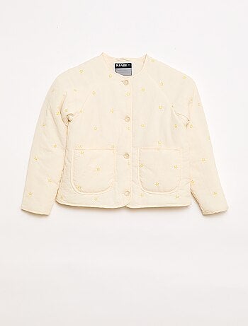 Giacca imbottita con motivo ricamato