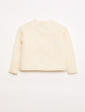 Giacca imbottita con motivo ricamato