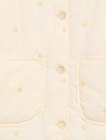 Giacca imbottita con motivo ricamato