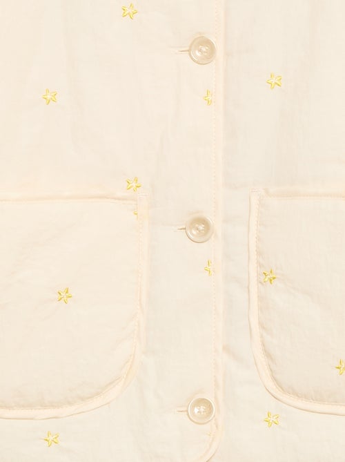 Giacca imbottita con motivo ricamato - Kiabi