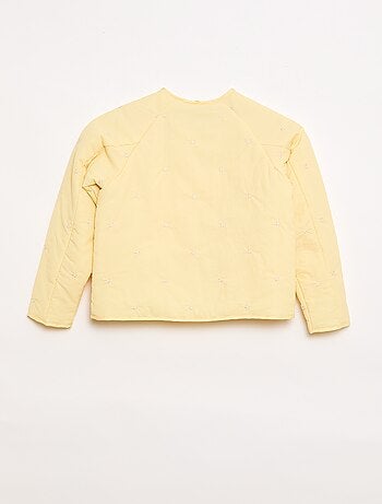 Giacca imbottita con motivo ricamato