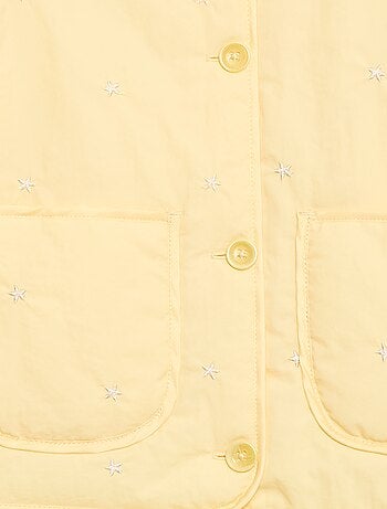 Giacca imbottita con motivo ricamato