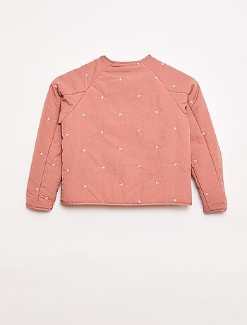 Giacca imbottita con motivo ricamato