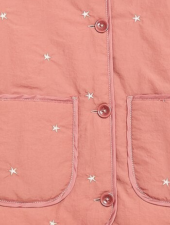 Giacca imbottita con motivo ricamato