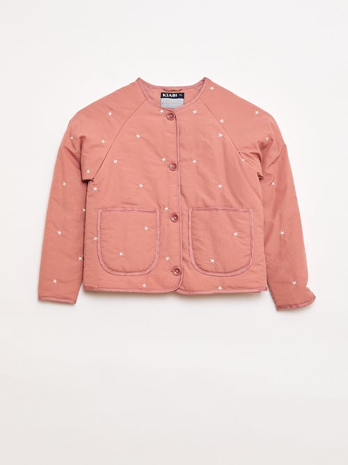 Giacca imbottita con motivo ricamato - Kiabi