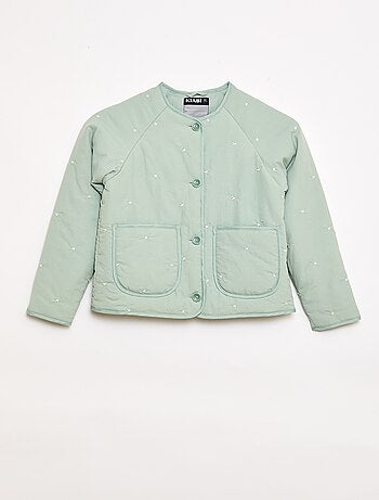 Giacca imbottita con motivo ricamato