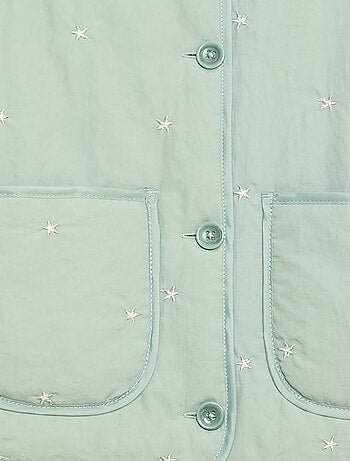 Giacca imbottita con motivo ricamato