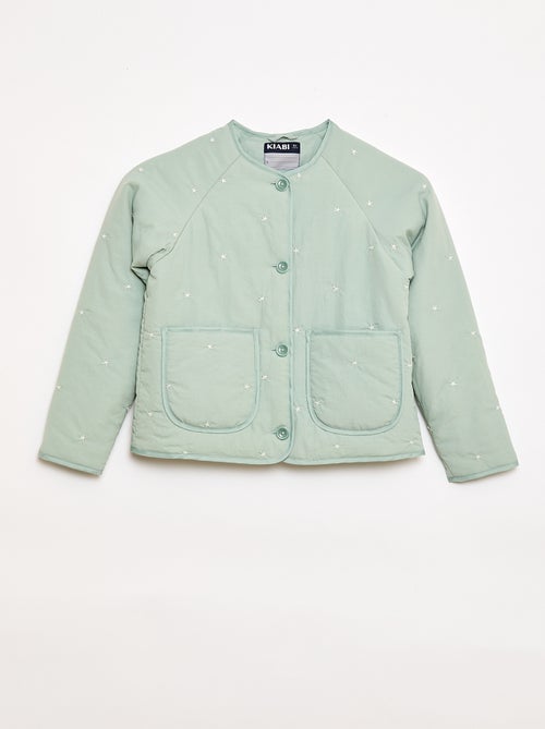 Giacca imbottita con motivo ricamato - Kiabi